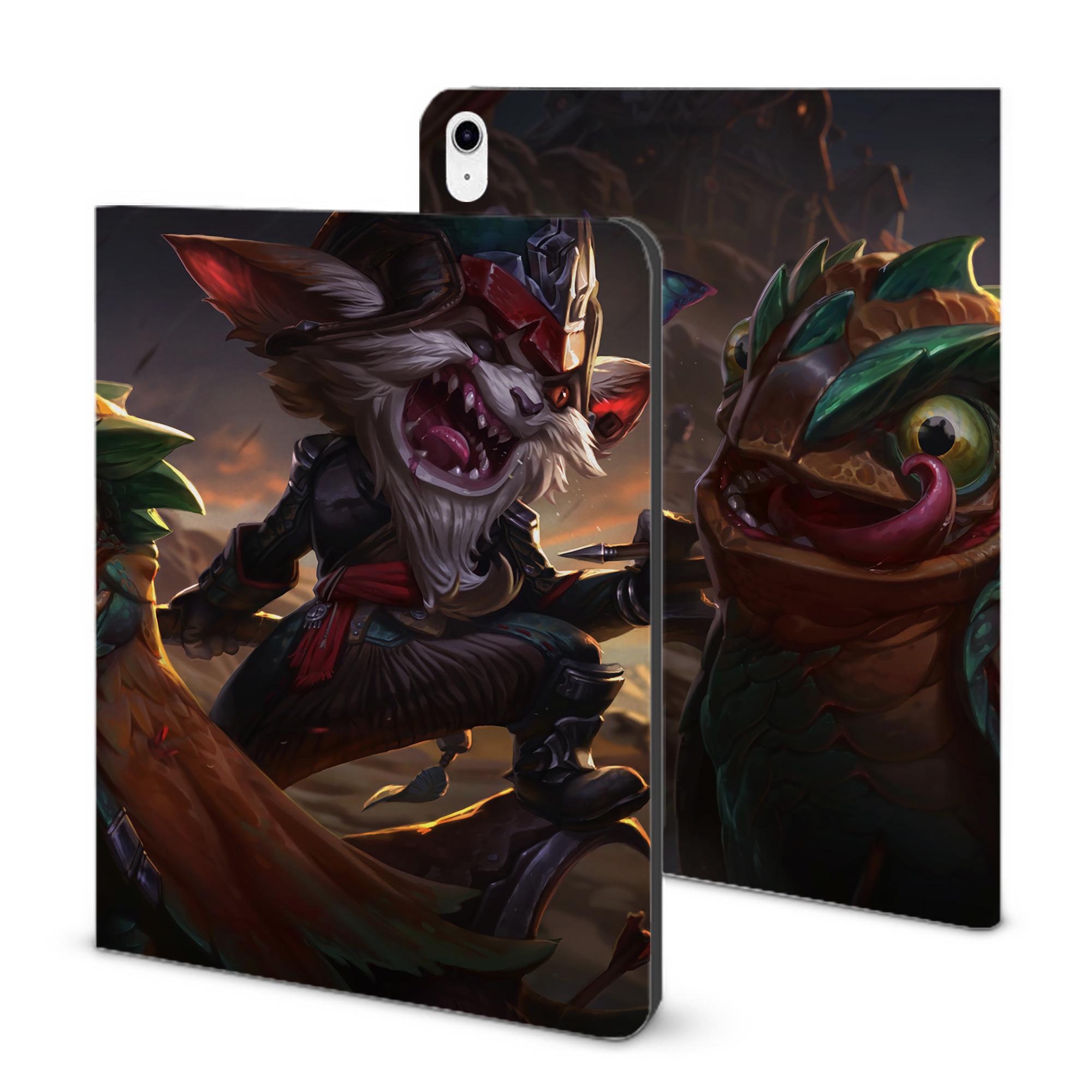（画像用） リーグ・オブ・レジェンド League of Legends LOL IPad ケース ブック型 PUレザー TPU 耐衝撃 軽量 薄型 ペン収納なし 全面保護 IPad 各モデル対応